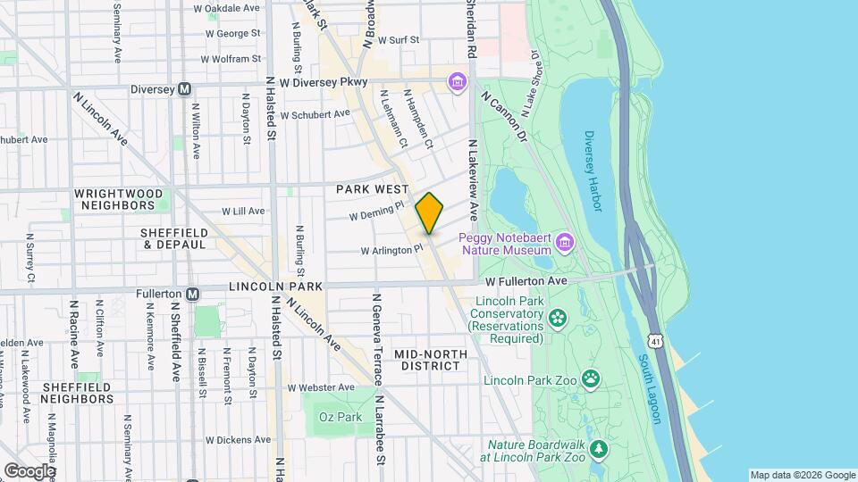 2461 N Clark St Map and Location Details