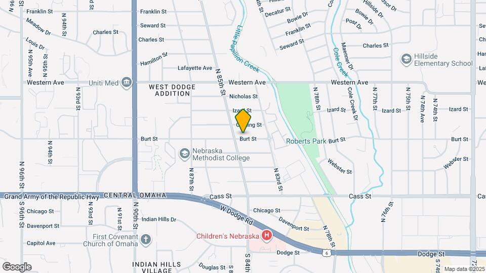 8338 Burt St Map and Location Details