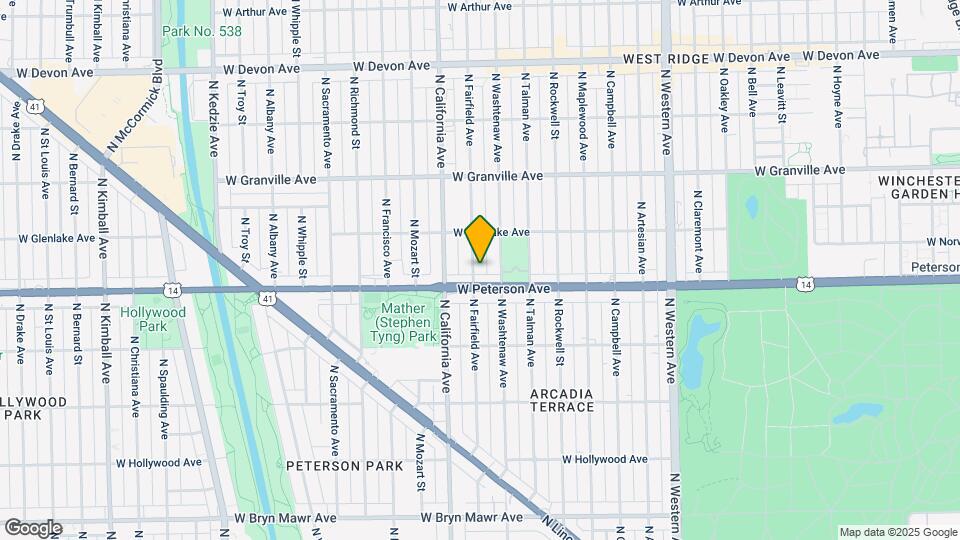 6021 N Fairfield Ave, Unit 2E Map and Location Details