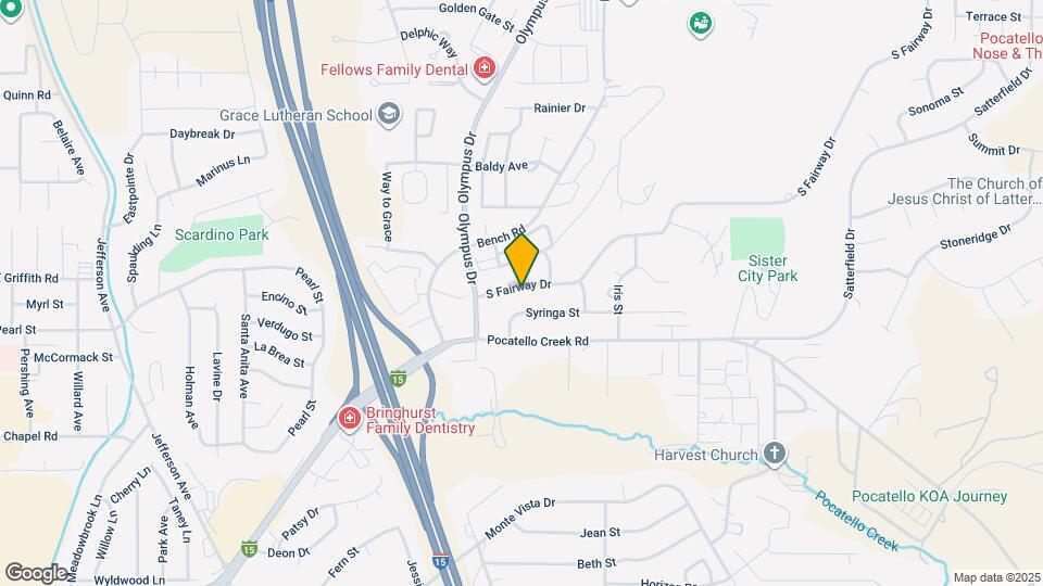 1656 S Fairway Dr Map and Location Details