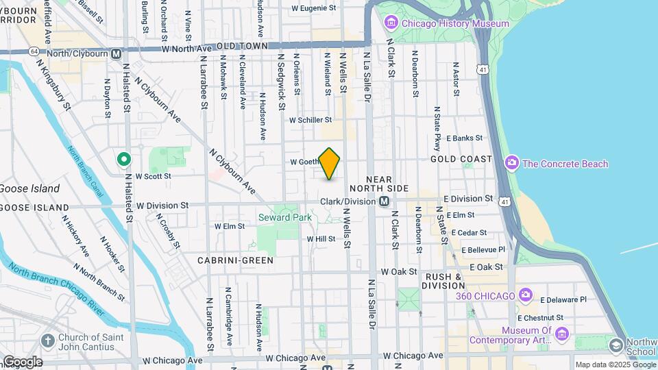 225 - 227 W Scott St Map and Location Details