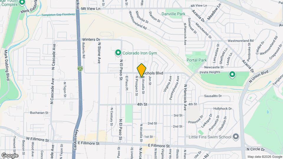 3314 N Arcadia St Mapa y Detalles de la Ubicación