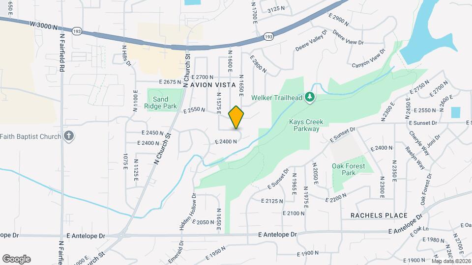 3090 E Thorley Dr Map and Location Details