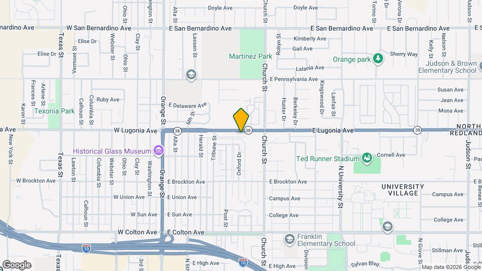 600 E Lugonia Ave Mapa y Detalles de la Ubicación
