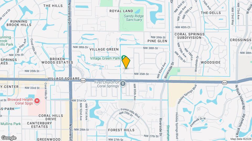 8617 NW 35th St Map and Location Details