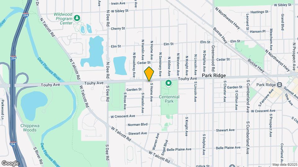 1805 W Touhy Ave Map and Location Details