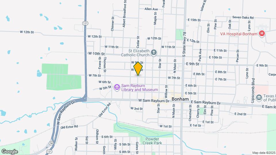 602 Cedar St Map and Location Details
