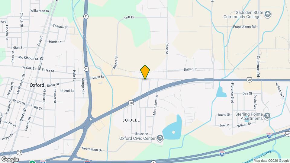 904 Snow St Map and Location Details