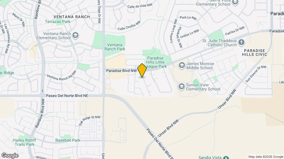 9719 Calle Chamisa NW Map and Location Details