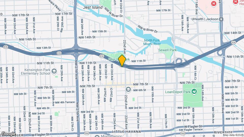 947 NW 22nd Ct Map and Location Details