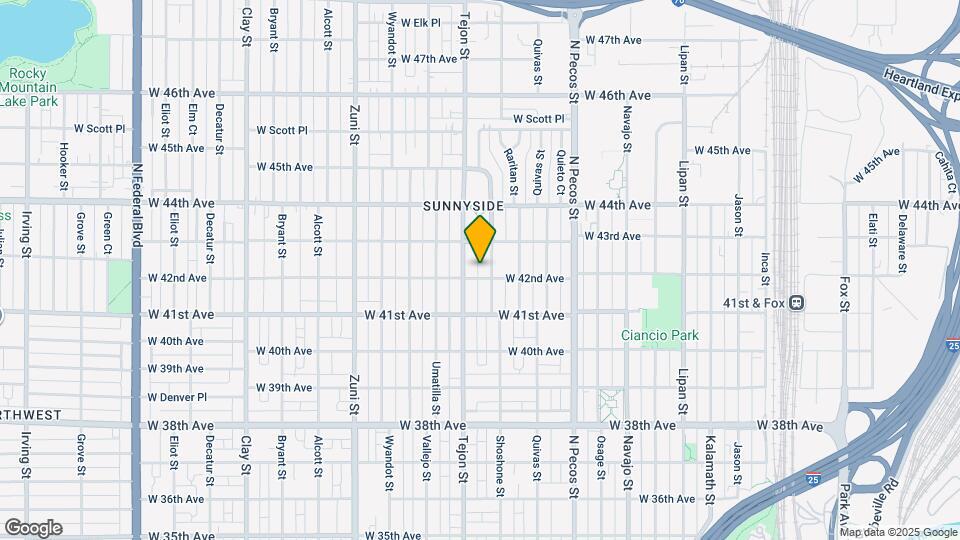 4209 Shoshone St Map and Location Details