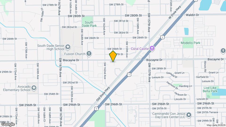 28822 SW 160th Ct Map and Location Details