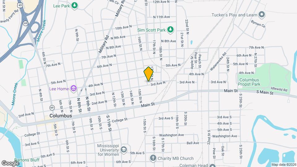 1601 3rd Ave N Map and Location Details