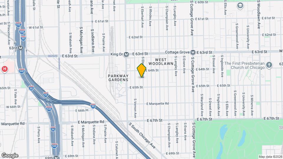 6430 S Eberhart Ave Map and Location Details