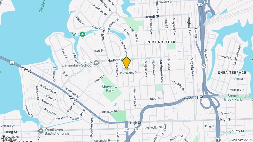 742 Potomac Ave Map and Location Details