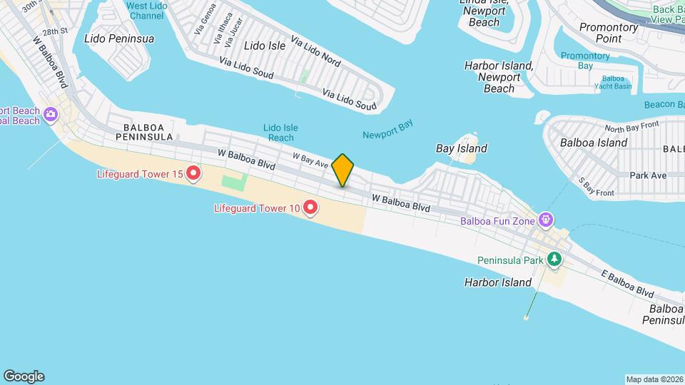 905 W Balboa Blvd Map and Location Details