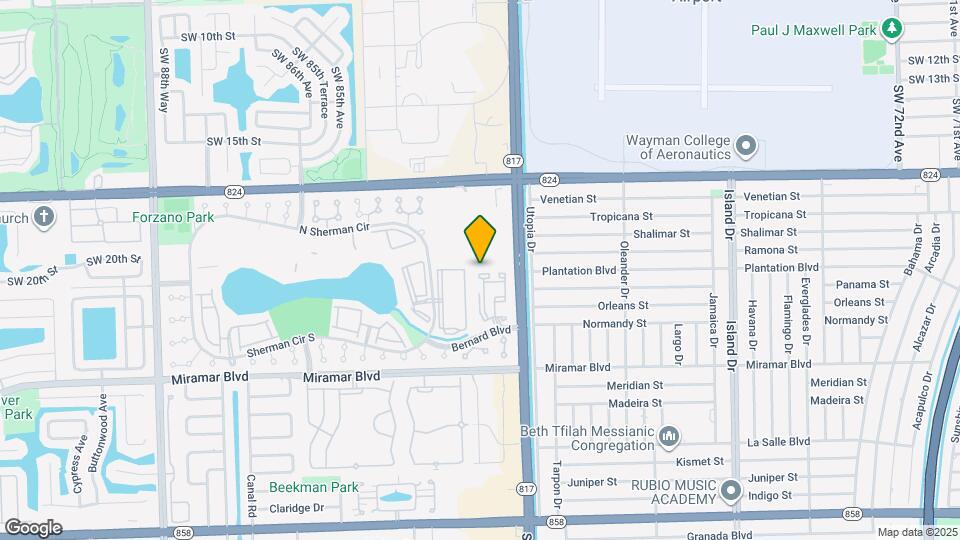 8105 SW 21st Ct Map and Location Details