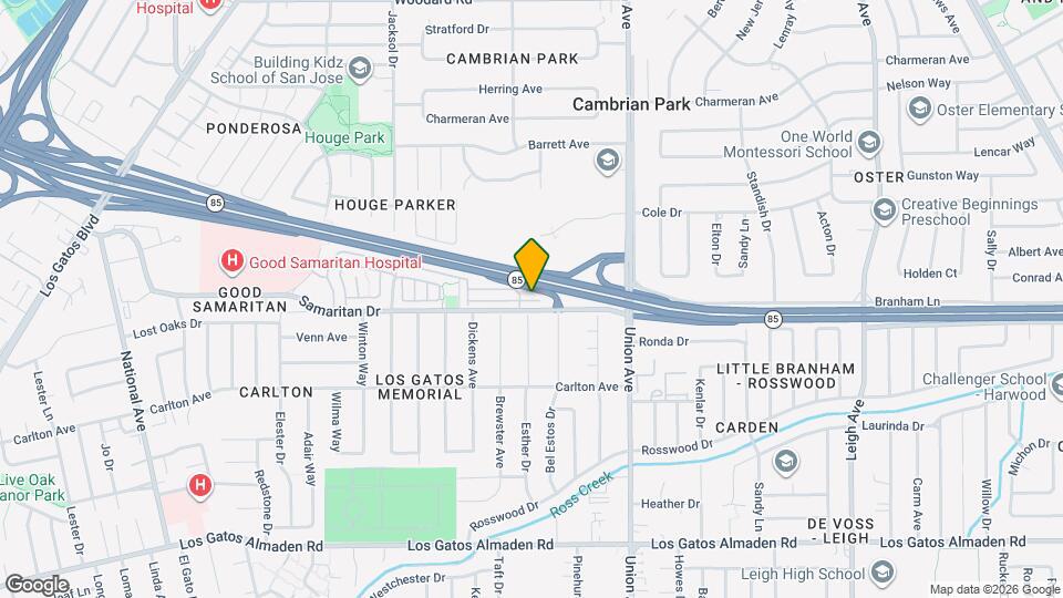 2066 Mendocino Lane Map and Location Details