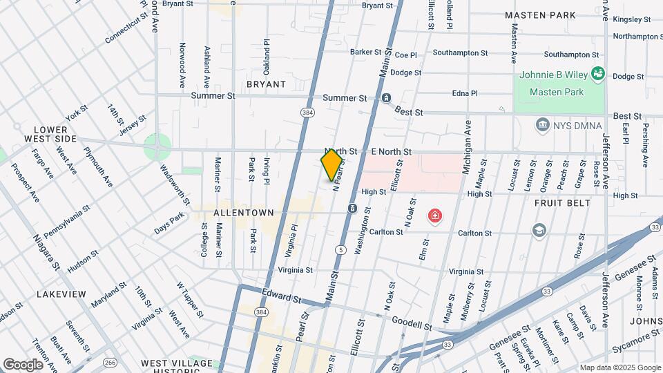 136 N Pearl St Map and Location Details