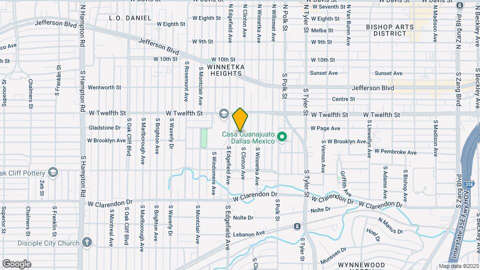 619 S Clinton Ave Map and Location Details