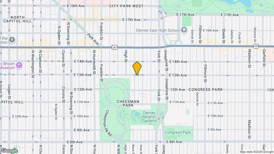 1280 Race St Map and Location Details