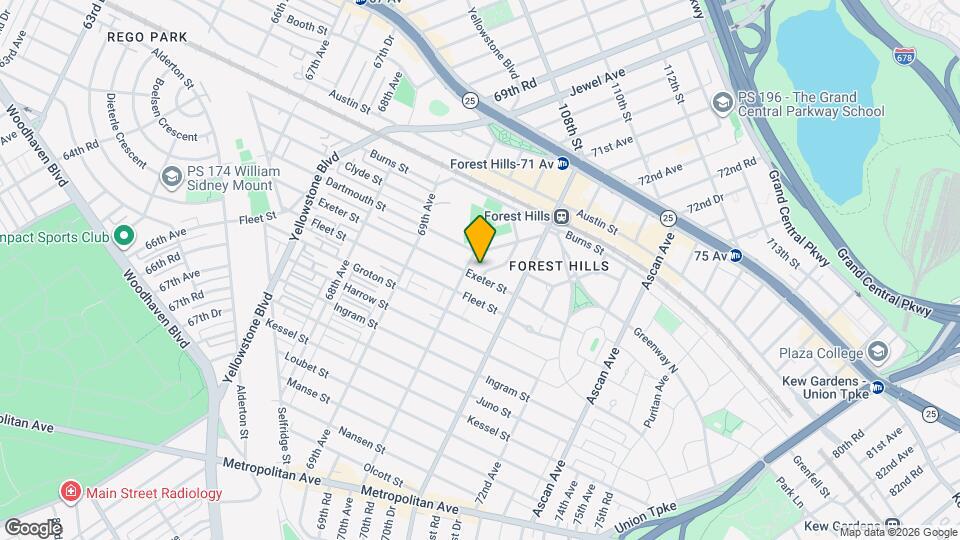 67-08 Exeter St, Unit 3 Map and Location Details