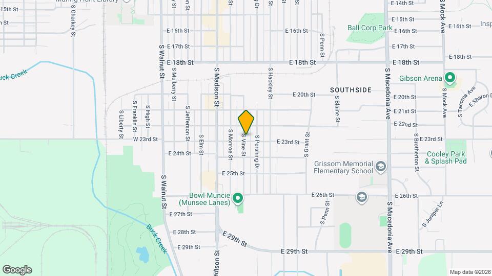 2918 S Vine St Map and Location Details