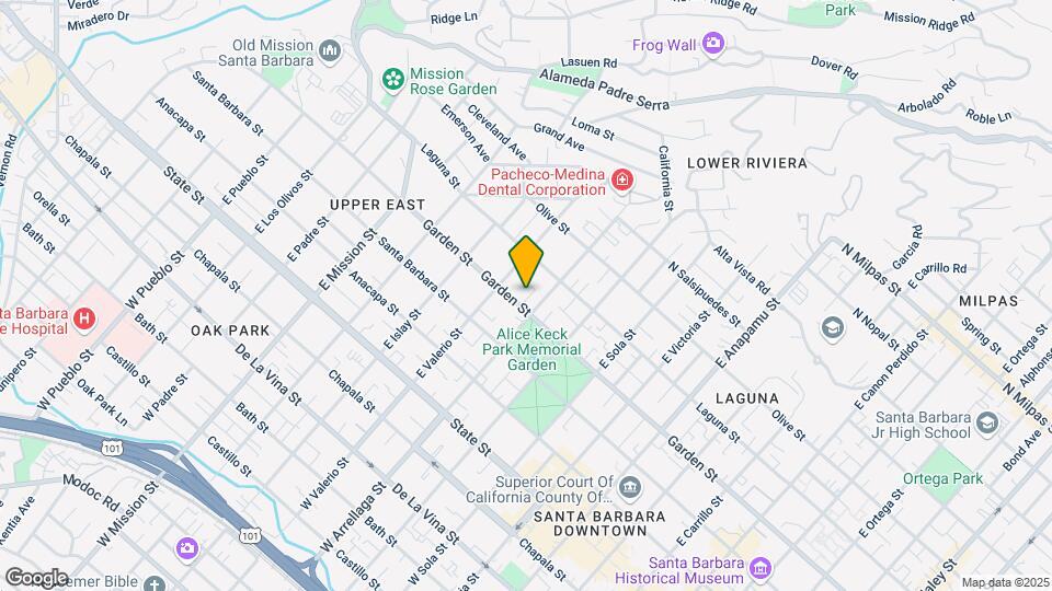 1620 Garden St Mapa y Detalles de la Ubicación
