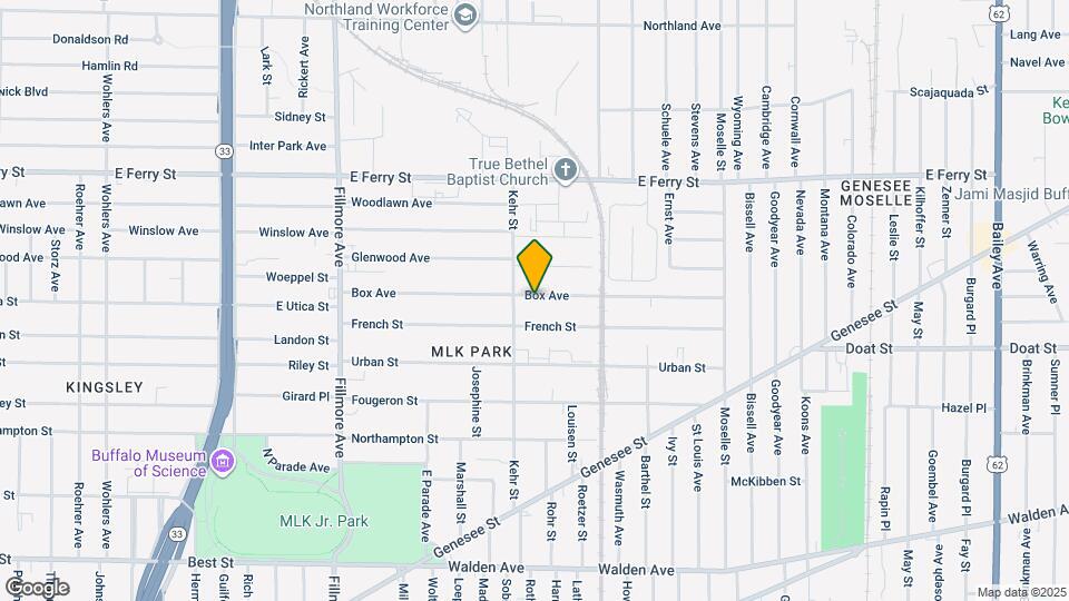 203 Box Ave Map and Location Details
