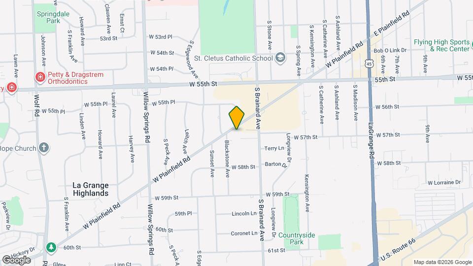 923 W Plainfield Rd Map and Location Details