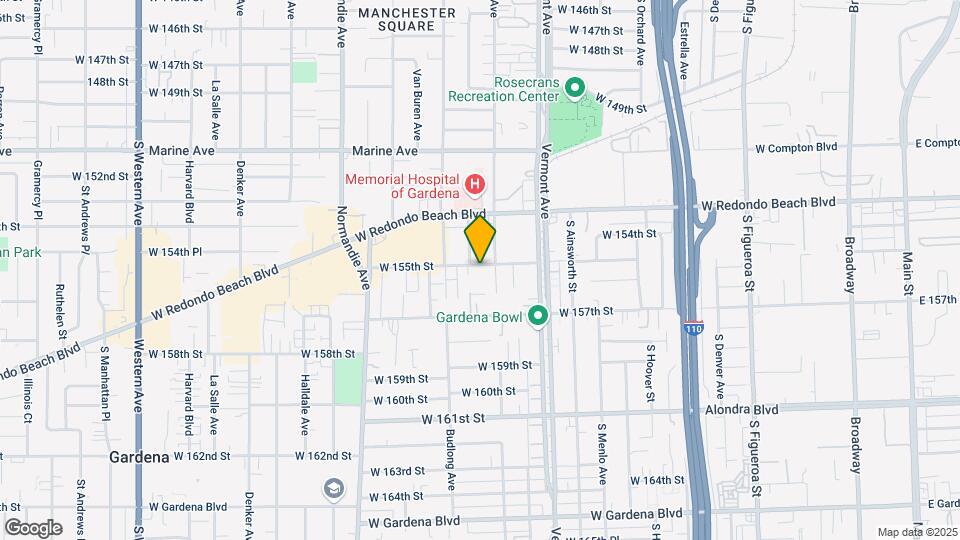 1114 W 155th St Map and Location Details