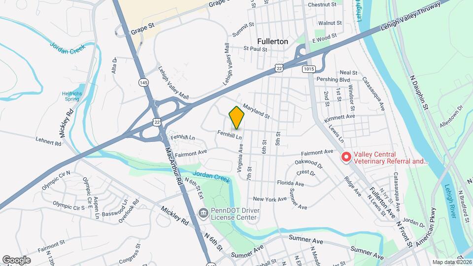 815 Fernhill Ln Map and Location Details