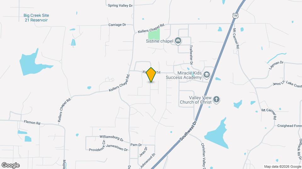 4724 Bedrock Dr Map and Location Details