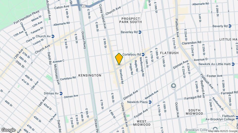 1035 Cortelyou Rd Map and Location Details