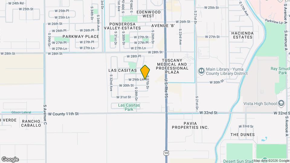 2783 W 29th Ln Map and Location Details