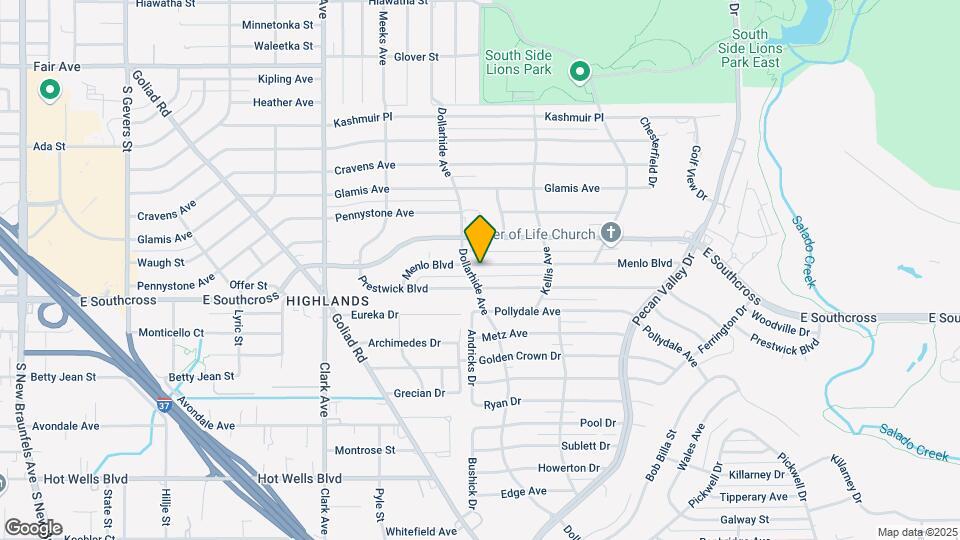 210 Menlo Blvd Map and Location Details