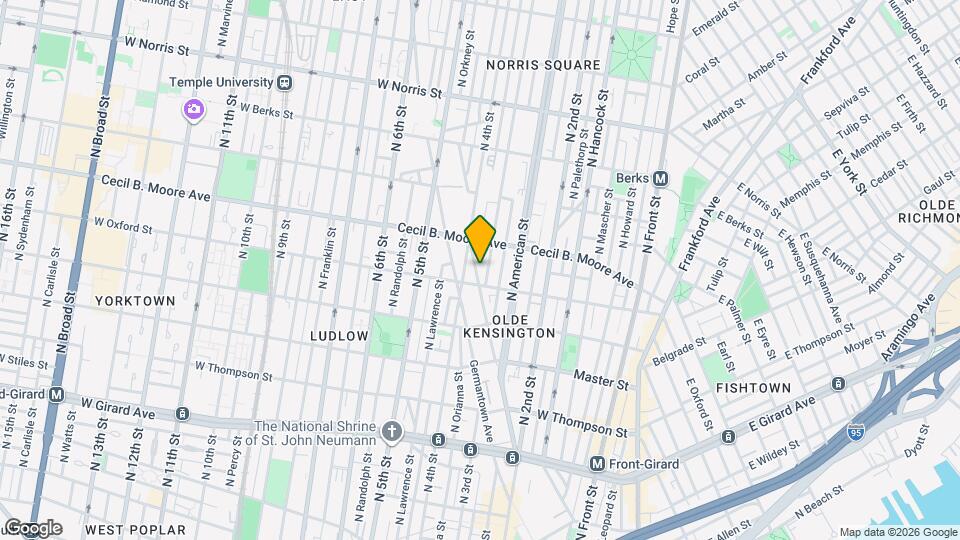 1615 Cadwallader St Map and Location Details