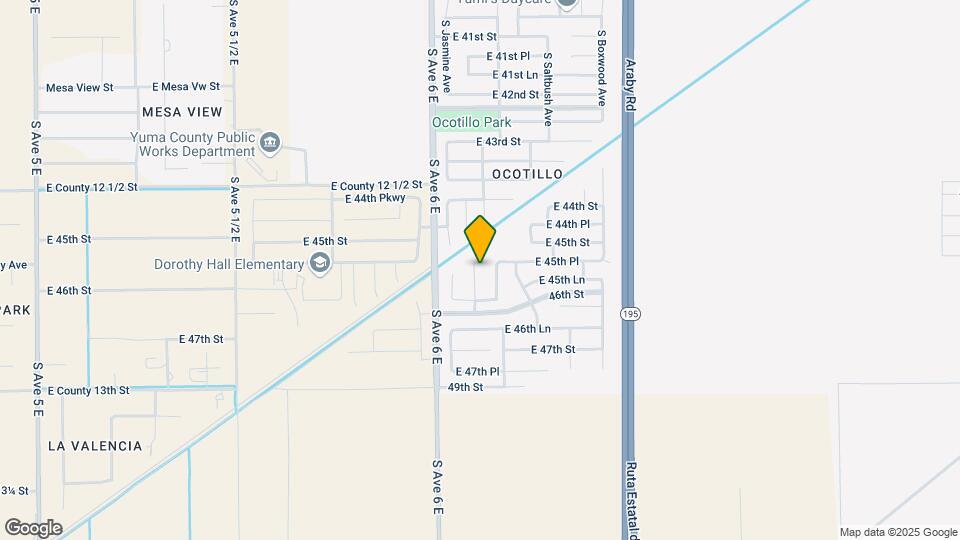 4539 S Agave Ave Map and Location Details