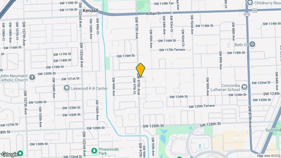 9663 SW 122nd St Map and Location Details