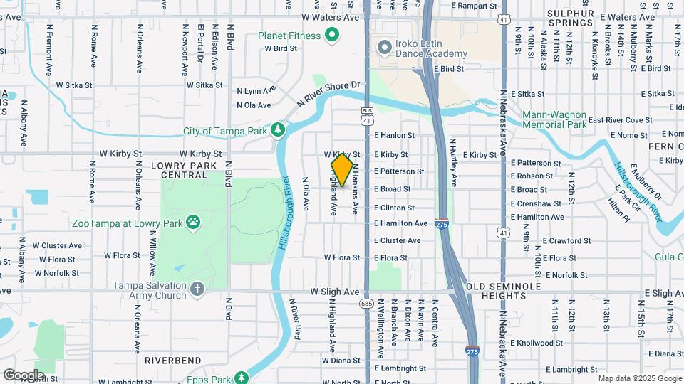 208 W Broad St Map and Location Details