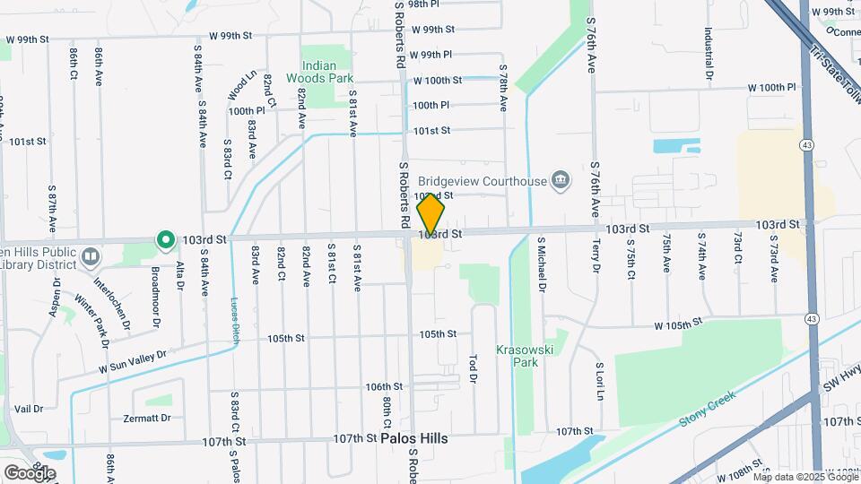7925 W 103rd St Map and Location Details