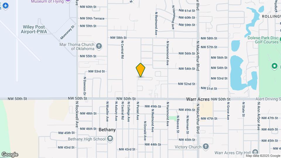 Bethany Mobile Home Park Mapa y Detalles de la Ubicación