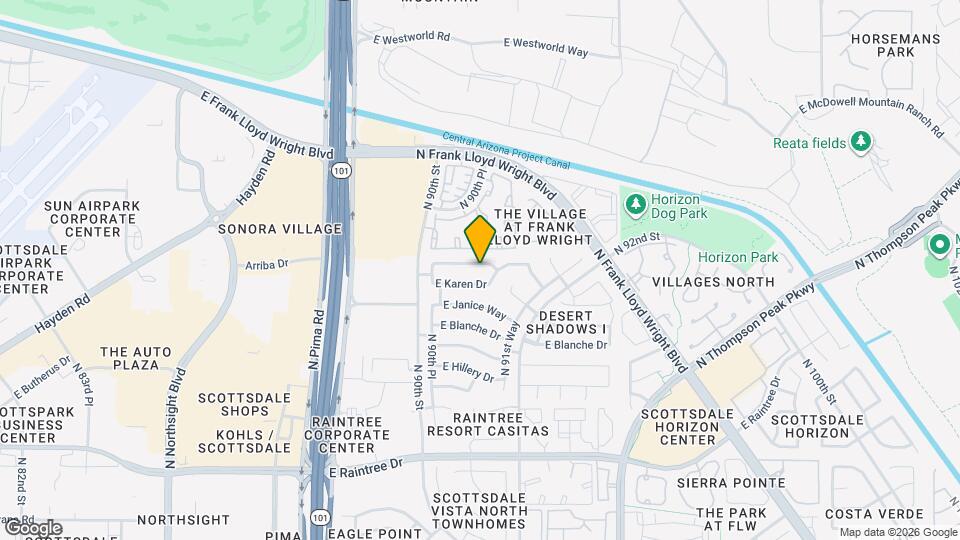 9071 E Caribbean Ln Map and Location Details