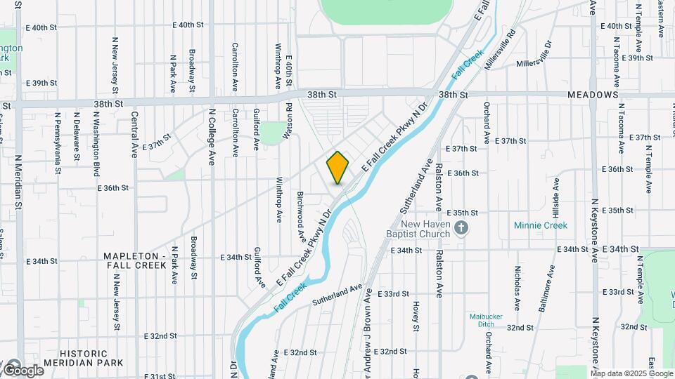 Monon Crossing Apartments Map and Location Details