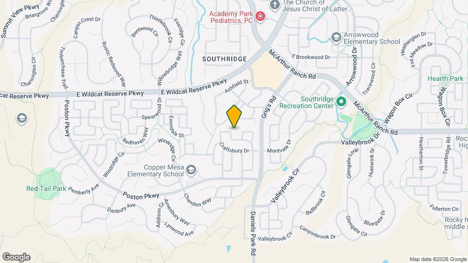 3559 Craftsbury Dr Mapa y Detalles de la Ubicación