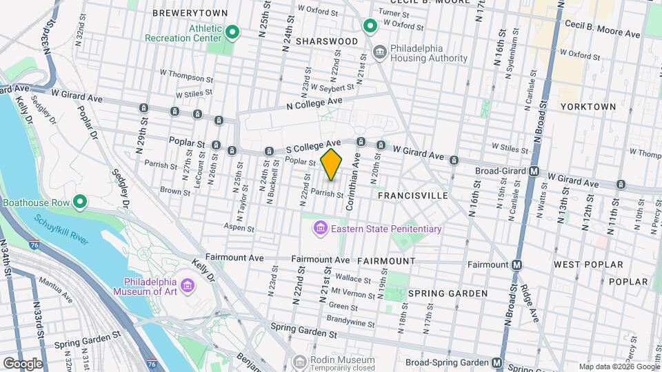 859 N 21st St Map and Location Details