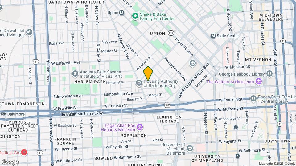 827 Harlem Ave Mapa y Detalles de la Ubicación