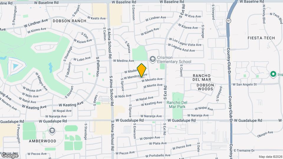 944 W Meseto Ave Map and Location Details