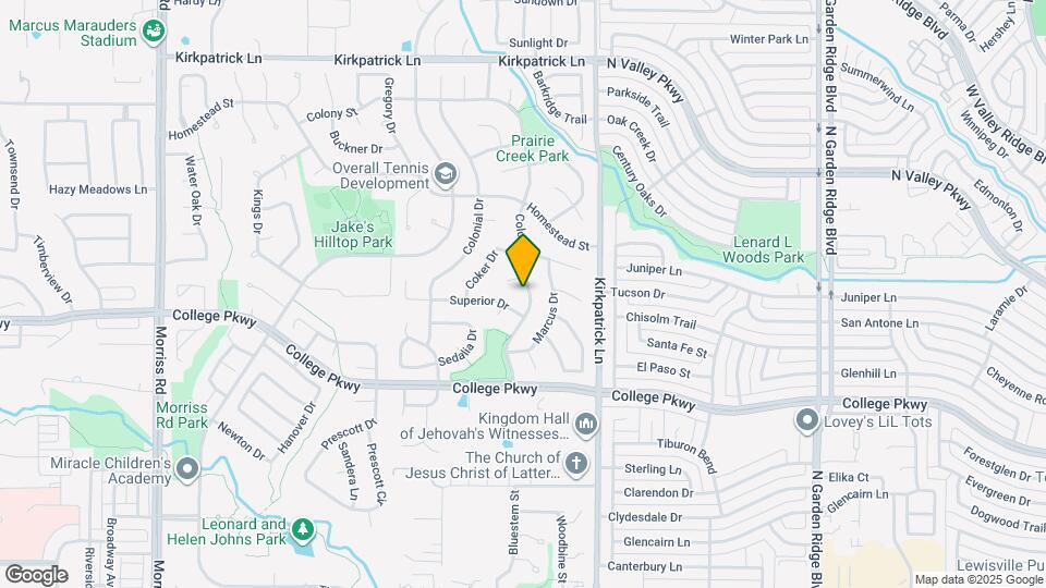 1037 Colony St Map and Location Details