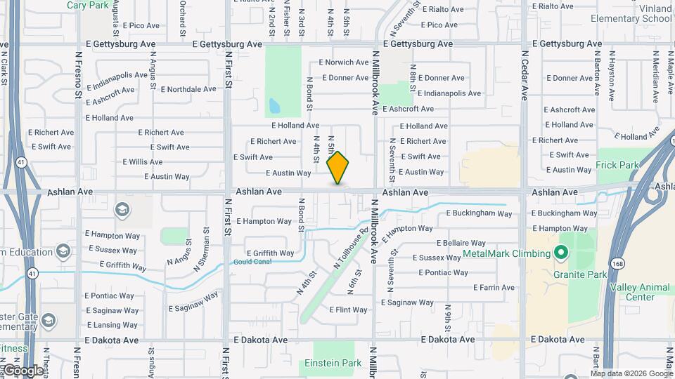 Ashlan Village Apartments Map and Location Details